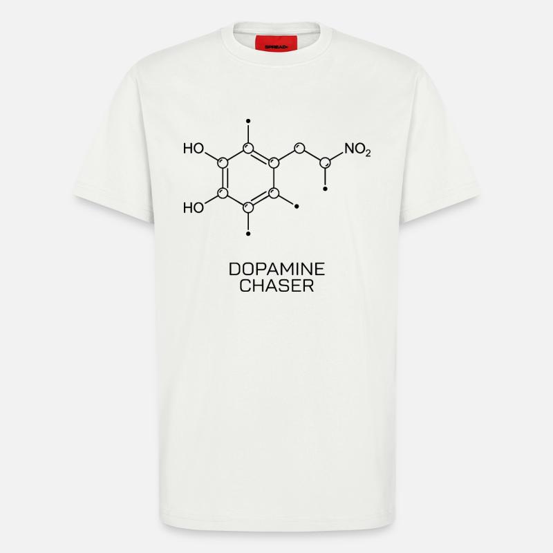 Dopamine Chaser Molecule - T-Shirt - made by SPREAD - OFF WHITE