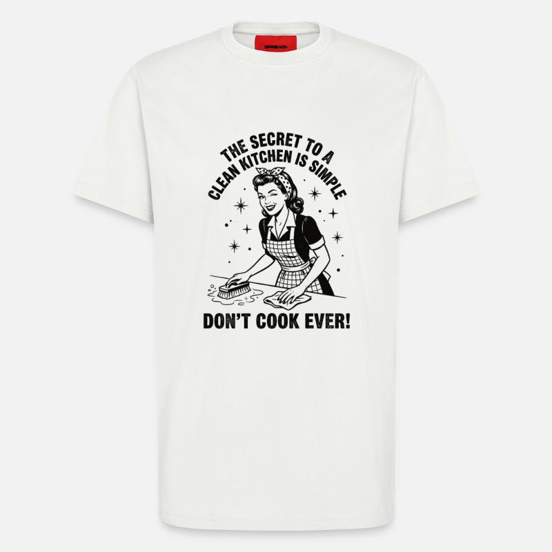 Putz-Hack: Das Geheimnis sauberer Küchen - T-Shirt - made by SPREAD - OFF WHITE