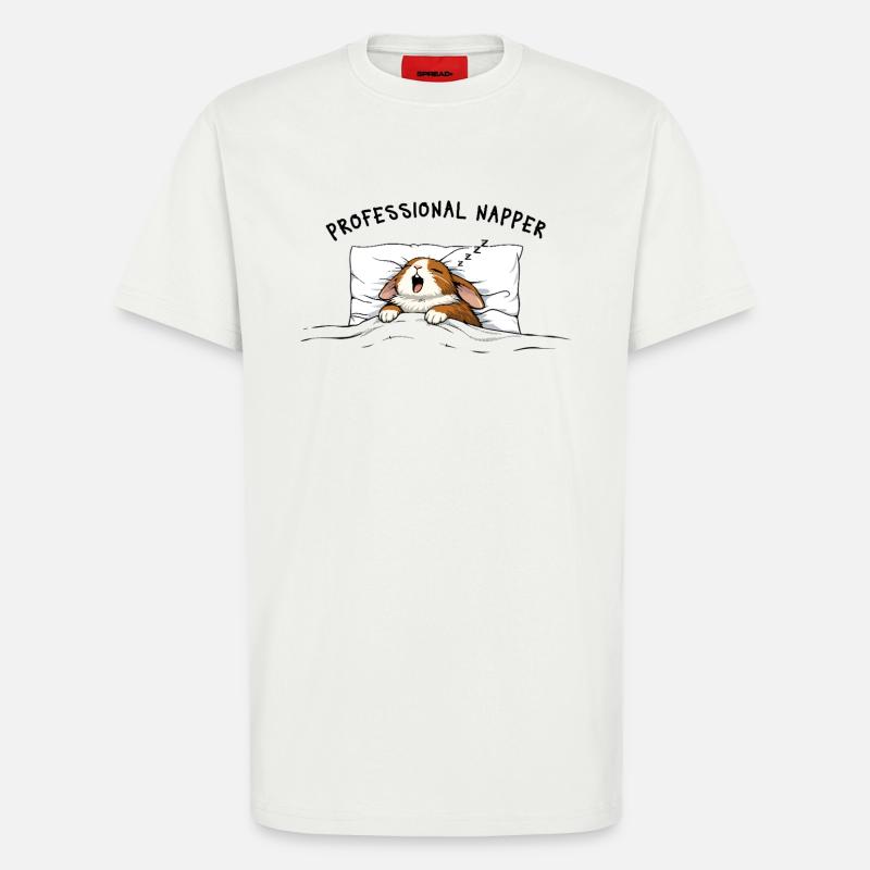 Professional Napper Sleep Bunny Bunny Rabbit - T-Shirt - made by SPREAD - OFF WHITE