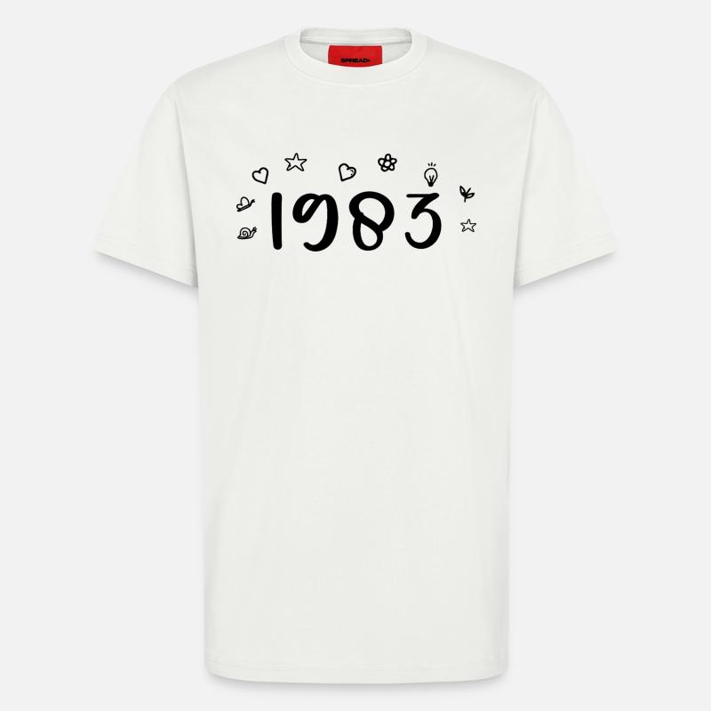1983 Jubiläum 1983 Retro 1983 - T-Shirt - made by SPREAD - OFF WHITE