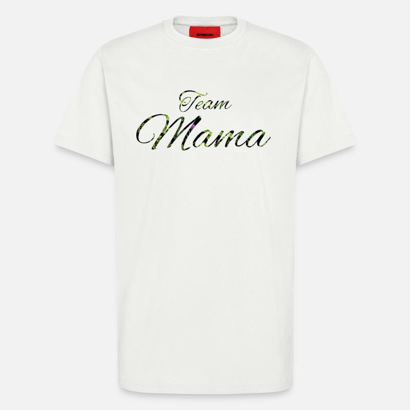 Bonne Année Grüne Blätter Script - T-Shirt - made by SPREAD - OFF WHITE