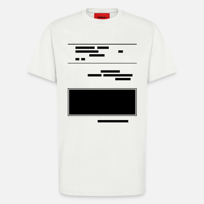 documents classifiés drôles - T-shirt bio décontracté fabriqué en UE - OFF WHITE