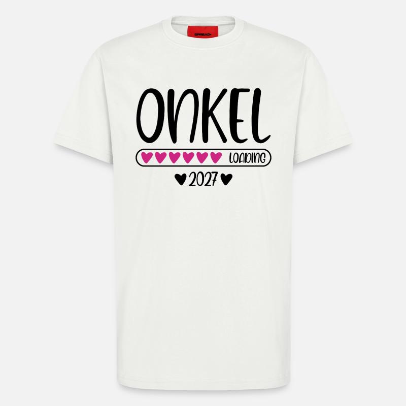 Onkel 2027 loading Herzchen Ladebalken - T-Shirt - made by SPREAD - OFF WHITE
