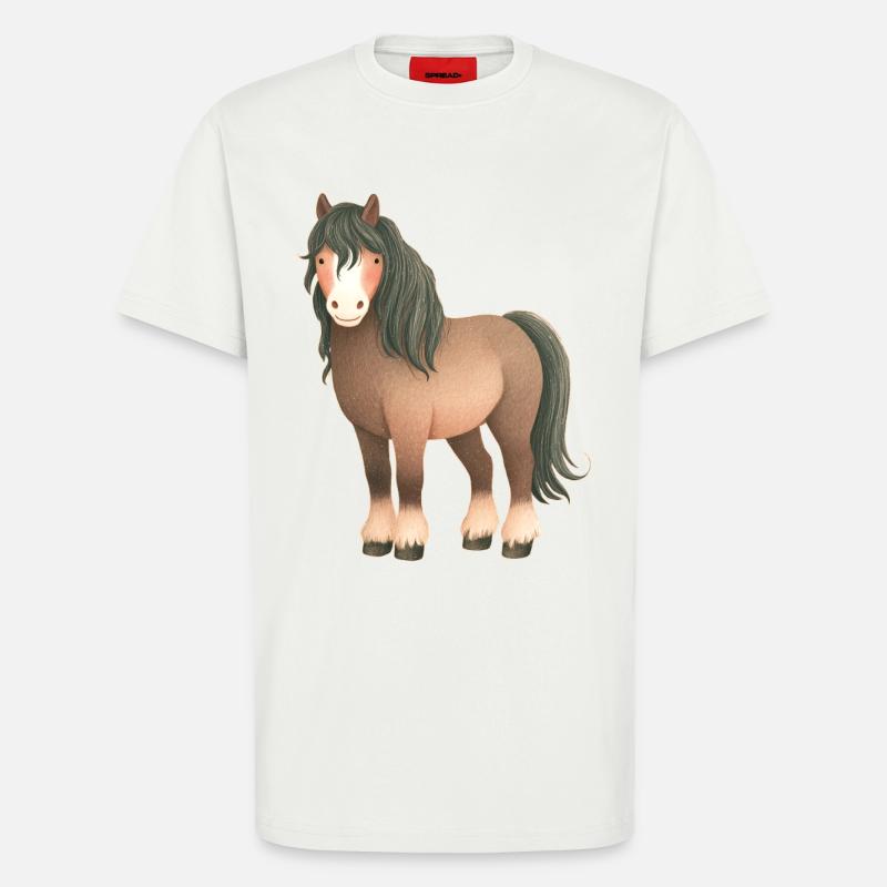 Pferd - T-Shirt - made by SPREAD - OFF WHITE