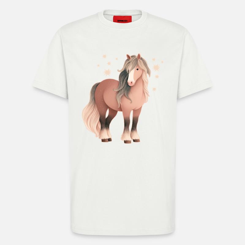 Pferd mit Sternen - T-Shirt - made by SPREAD - OFF WHITE