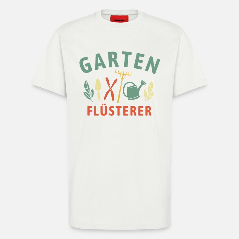 Garten Flüsterer - Retro Gärtner Natur - T-Shirt - made by SPREAD - OFF WHITE