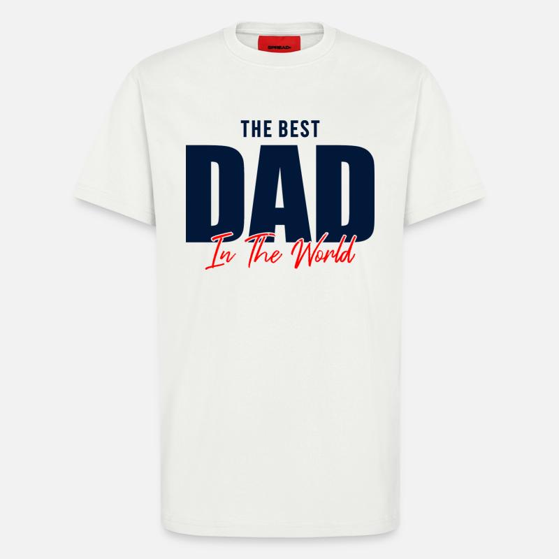 Bester Vater der Welt Geschenkhemd - T-Shirt - made by SPREAD - OFF WHITE