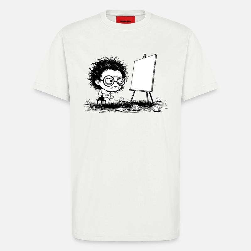 Künstler Creative Blocking Empty Canvas Manga - T-Shirt - made by SPREAD - OFF WHITE