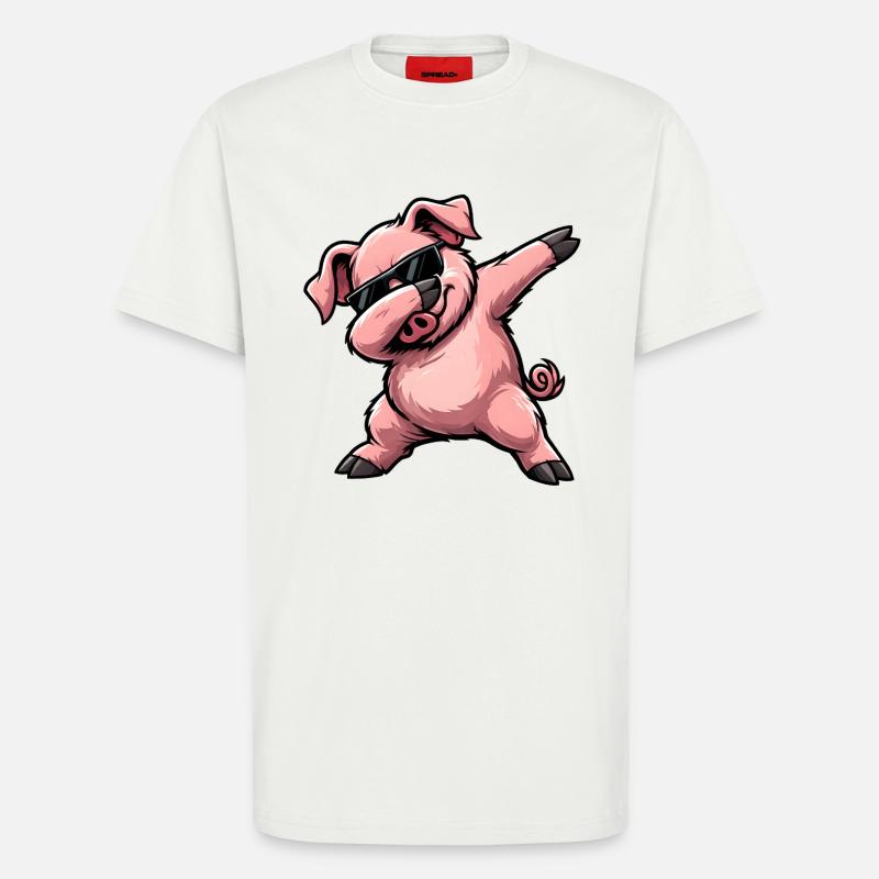 Dabbing Pig - T-Shirt - made by SPREAD - OFF WHITE