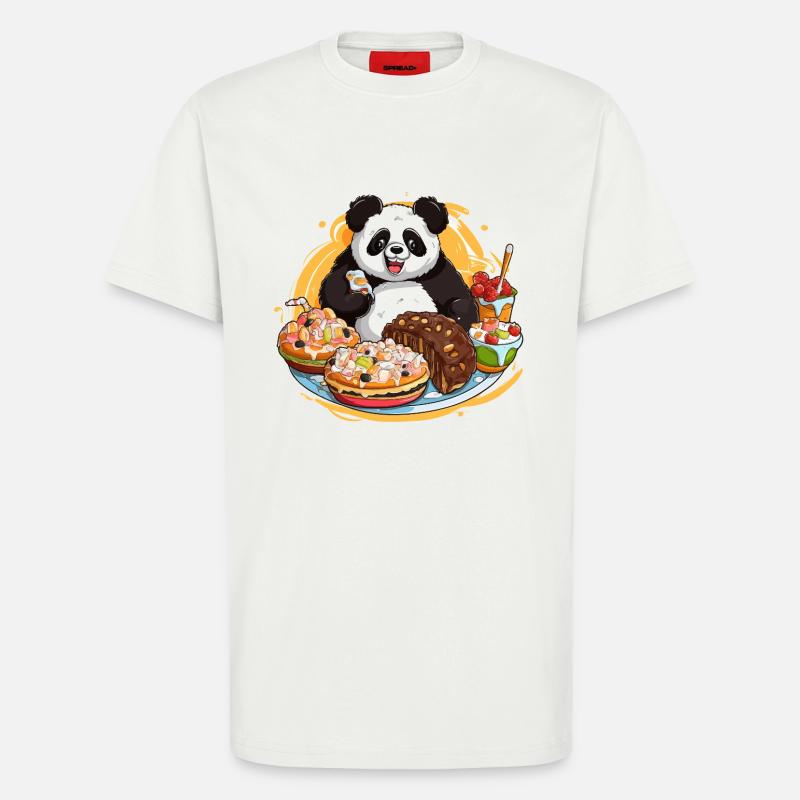 Panda Dessert Fest - T-Shirt - made by SPREAD - OFF WHITE