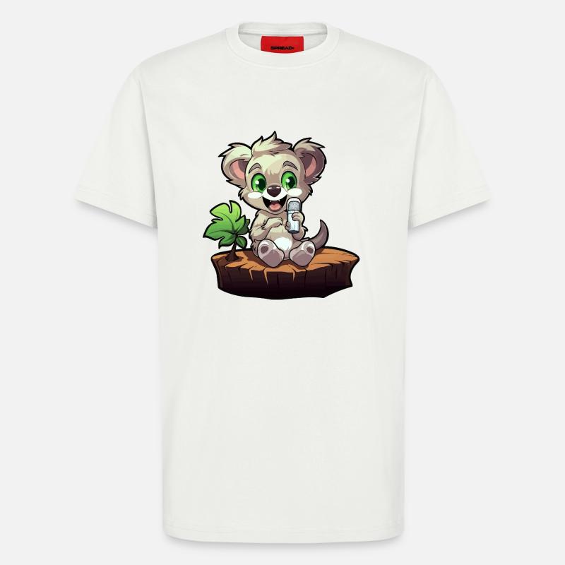 Kleiner Koala am Baumstumpf - T-Shirt - made by SPREAD - OFF WHITE