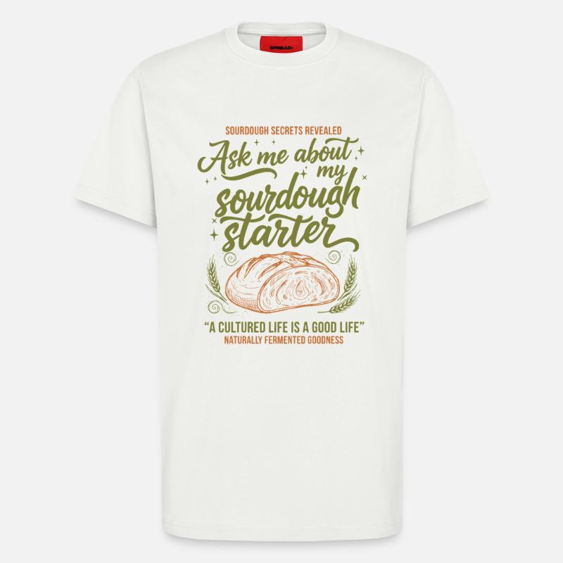 Sauerteigbrot-Backer-Bäcker-Ära - T-Shirt - made by SPREAD - OFF WHITE