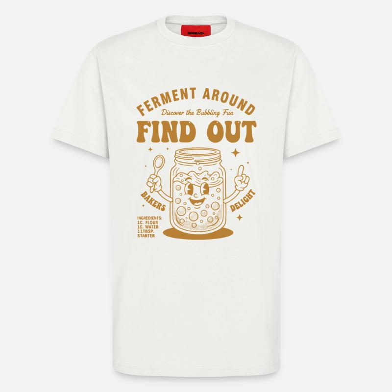 Sourdough Bread Baking Baker Sourdough Starter - T-Shirt - made by SPREAD - OFF WHITE