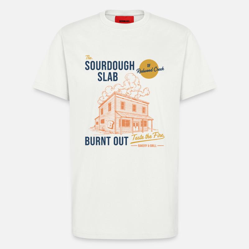 Sauerteigbrot-Backer Die Sauerteigplatte - T-Shirt - made by SPREAD - OFF WHITE
