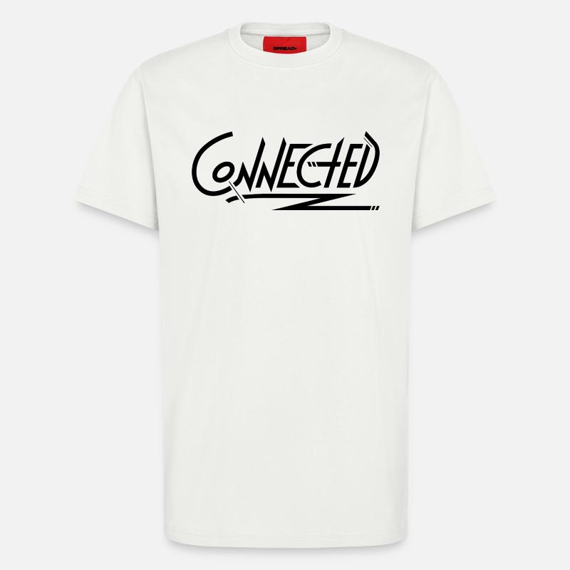 Connected_black_simple - T-Shirt - made by SPREAD - OFF WHITE