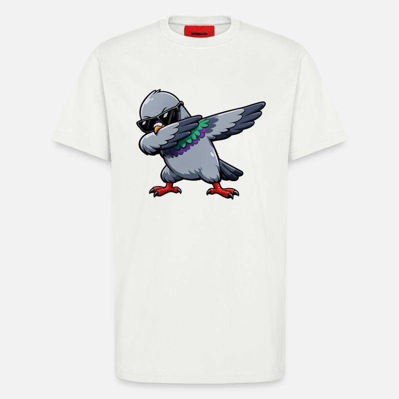 Dabbing Taube - T-Shirt - made by SPREAD - OFF WHITE