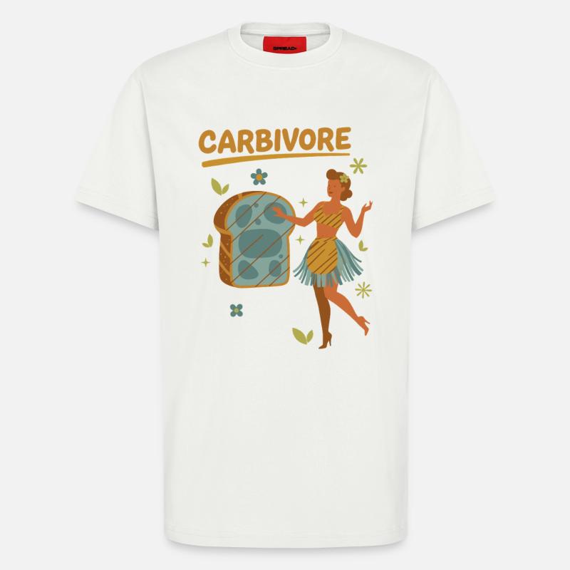Sauerteig Brot Backbäcker KARBIVORE Sauerteig - T-Shirt - made by SPREAD - OFF WHITE