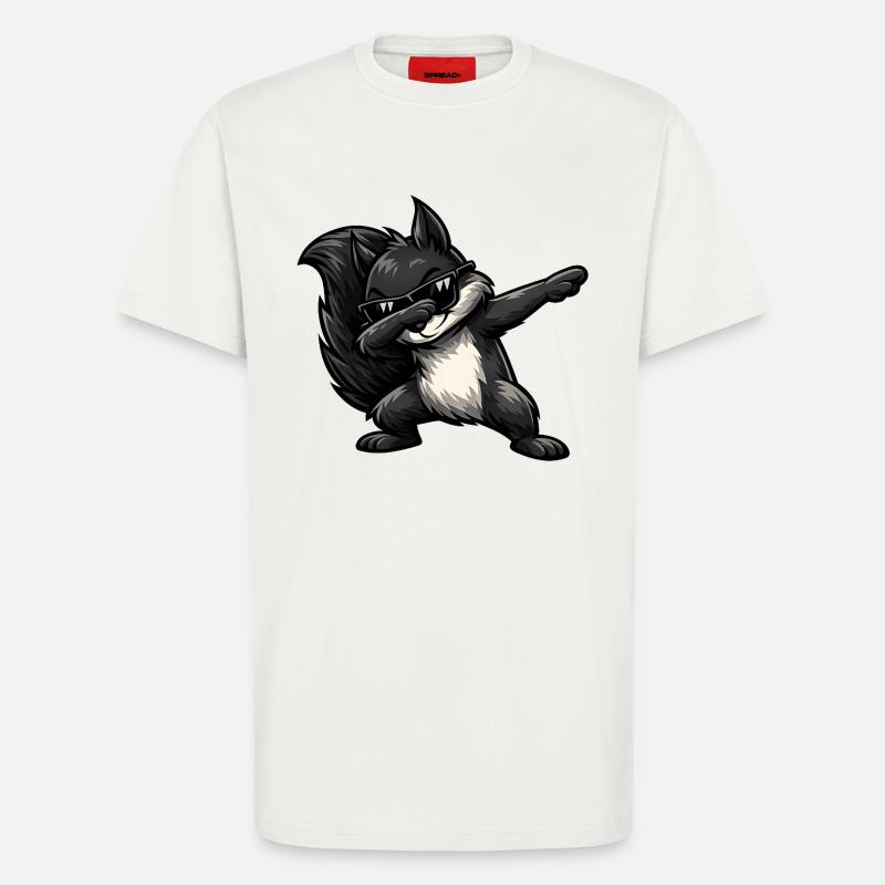 Dabbing Schwarzes Eichhörnchen - T-Shirt - made by SPREAD - OFF WHITE