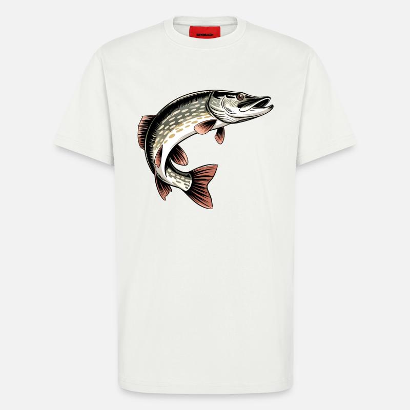 Predatory Pike - T-Shirt - made by SPREAD - OFF WHITE