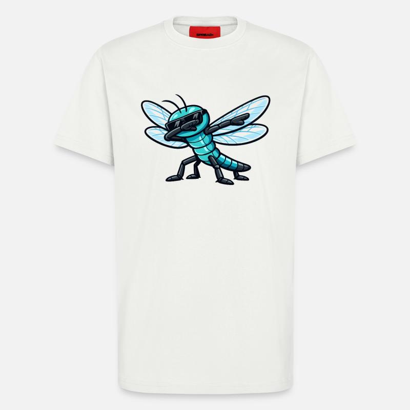 Dabbing Libelle - T-Shirt - made by SPREAD - OFF WHITE