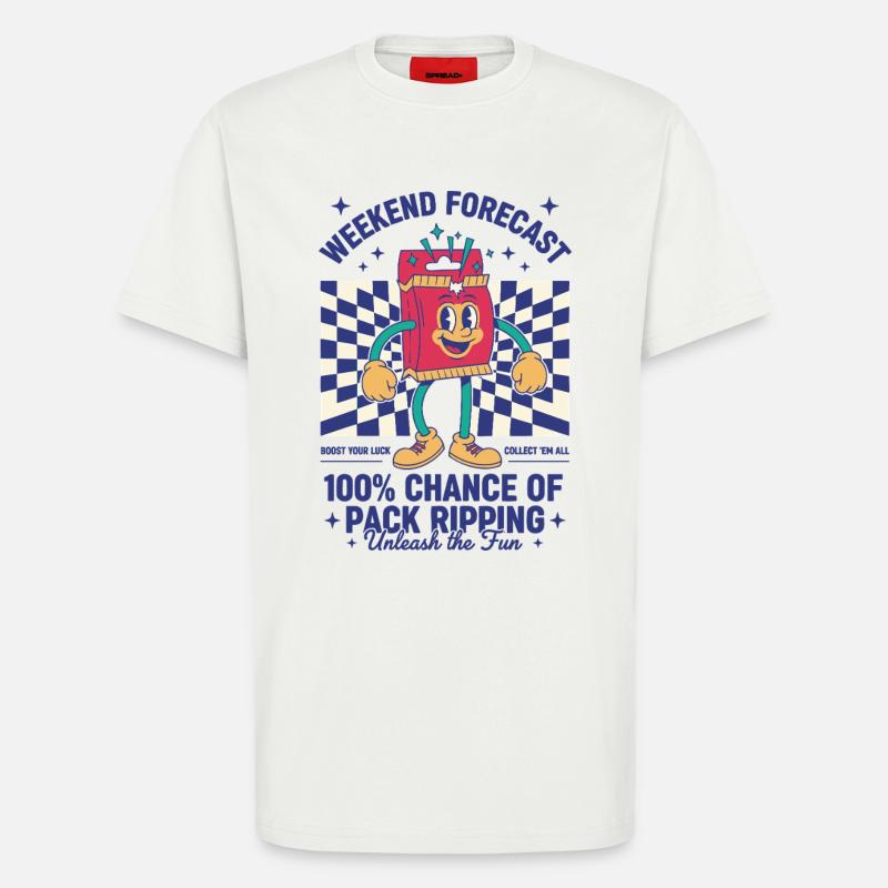 Wochenendprognose: 100-prozentige Chance auf Pack - T-Shirt - made by SPREAD - OFF WHITE