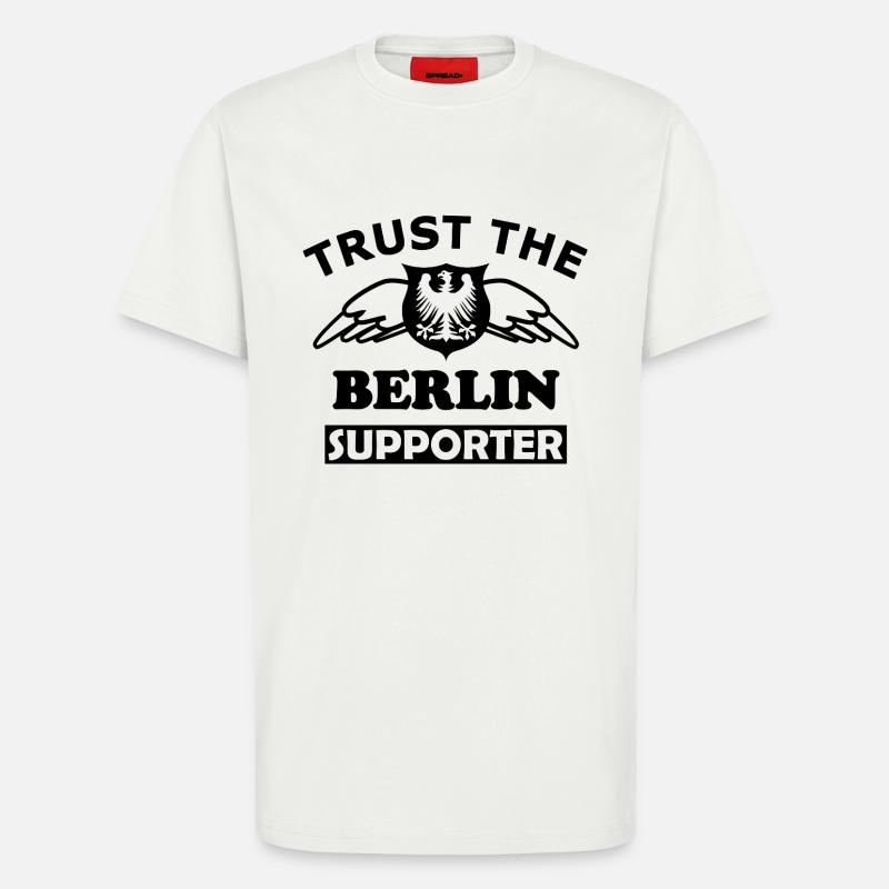 Berlin Textdesign Weiß - T-Shirt - made by SPREAD - OFF WHITE