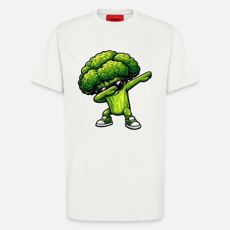 Dabbing Broccoli - T-Shirt - made by SPREAD - OFF WHITE