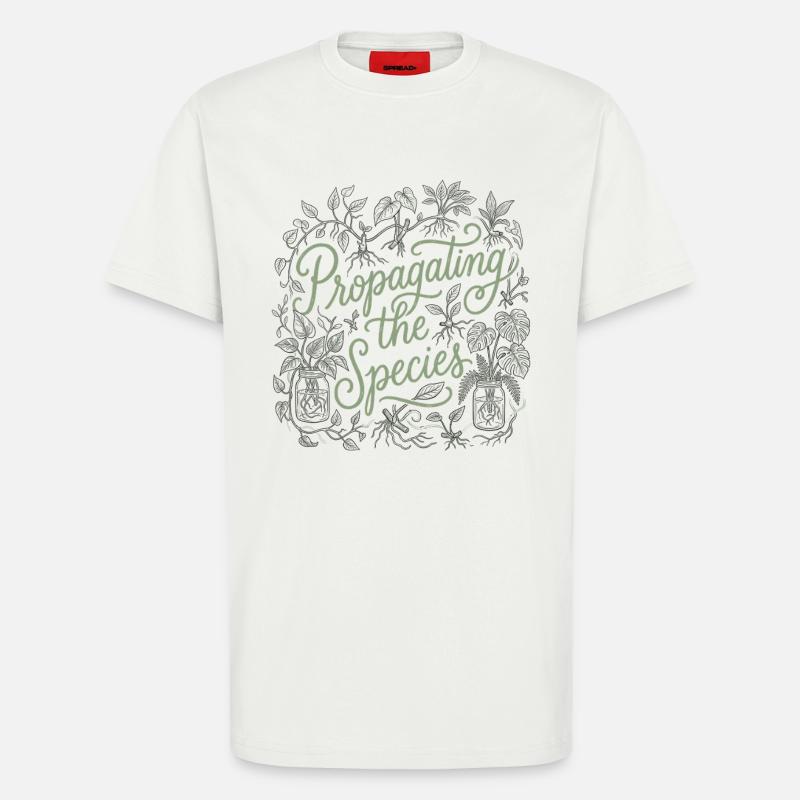 Propagation de l’espèce Maman de grossesse - T-shirt bio décontracté fabriqué en UE - OFF WHITE