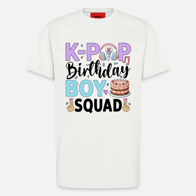 K-Pop Birthday Boy Squad - T-Shirt - made by SPREAD - OFF WHITE