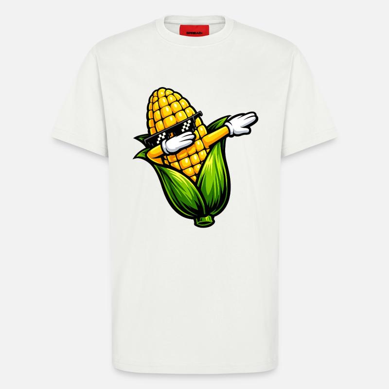 Dabbing Maiskolben - T-Shirt - made by SPREAD - OFF WHITE