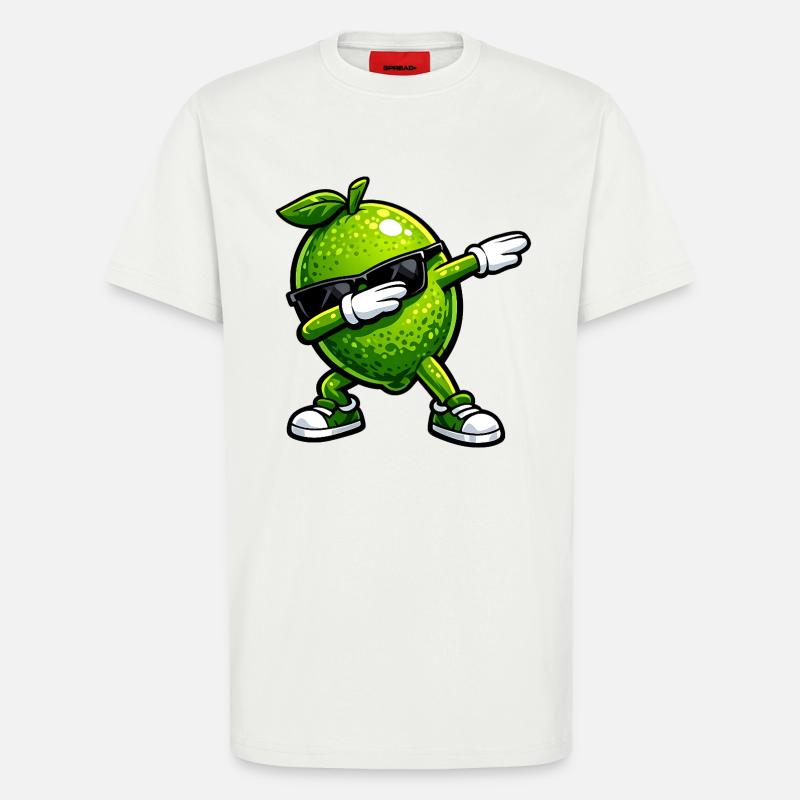 Dabbing Limette - T-Shirt - made by SPREAD - OFF WHITE