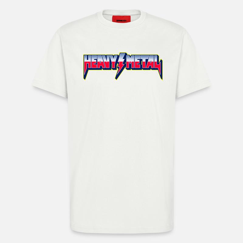Heavy Metal 3D-Logo mit Blitz - T-Shirt - made by SPREAD - OFF WHITE