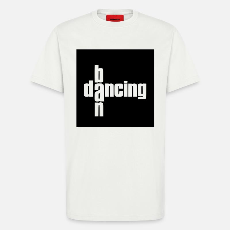 Interdiction des dacing - T-shirt bio décontracté fabriqué en UE - OFF WHITE