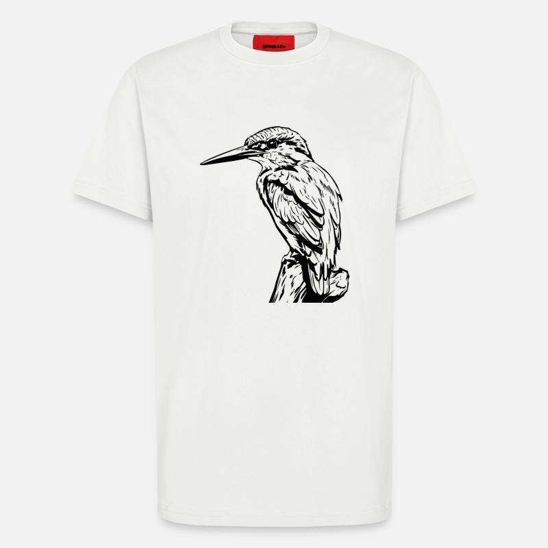 Specht / Eisvogel - T-Shirt - made by SPREAD - OFF WHITE