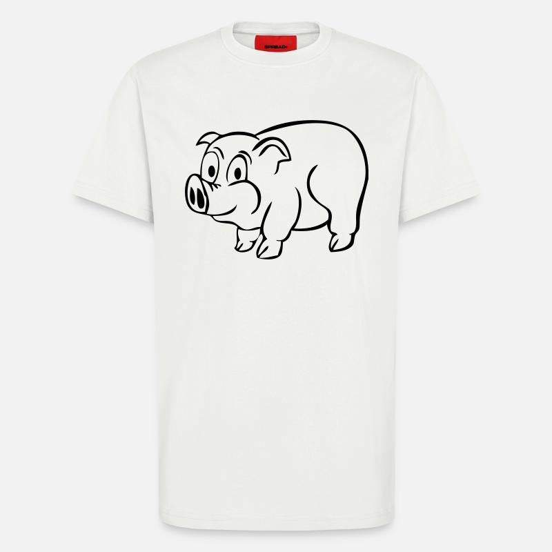Glücksschwein - T-Shirt - made by SPREAD - OFF WHITE