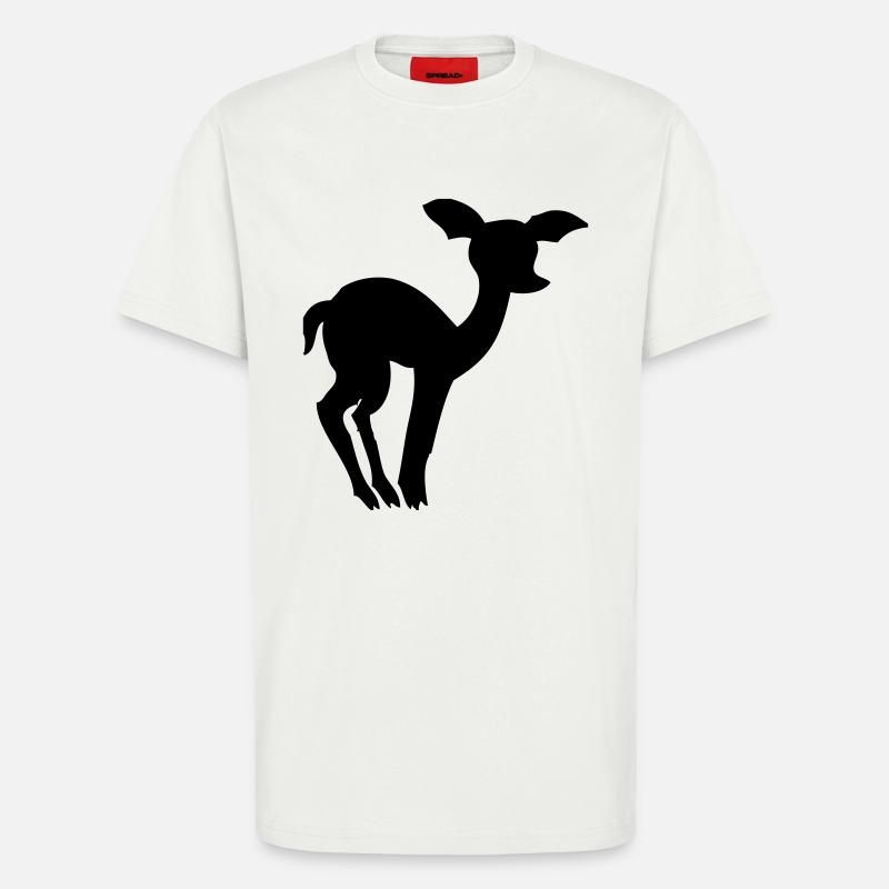 Scheues Reh - T-Shirt - made by SPREAD - OFF WHITE
