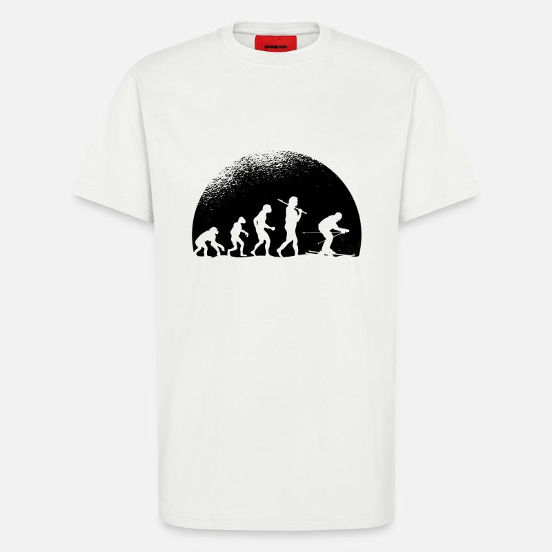 Evolution Ski - T-Shirt - made by SPREAD - OFF WHITE