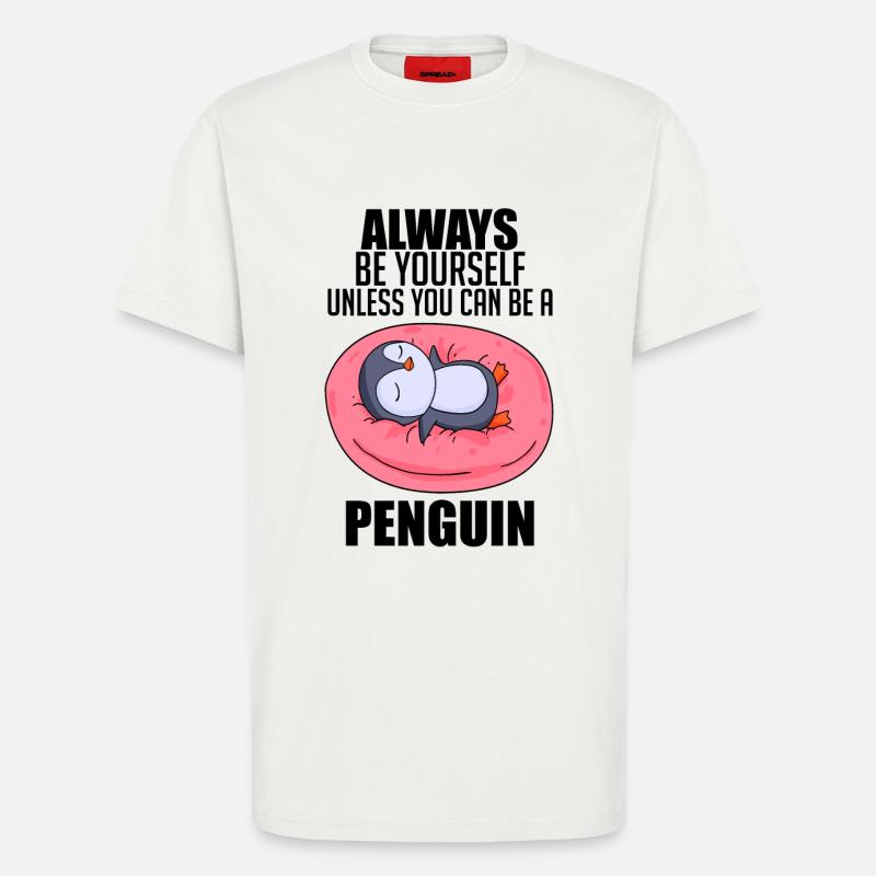 Pinguin Pinguine Spruch - T-Shirt - made by SPREAD - OFF WHITE