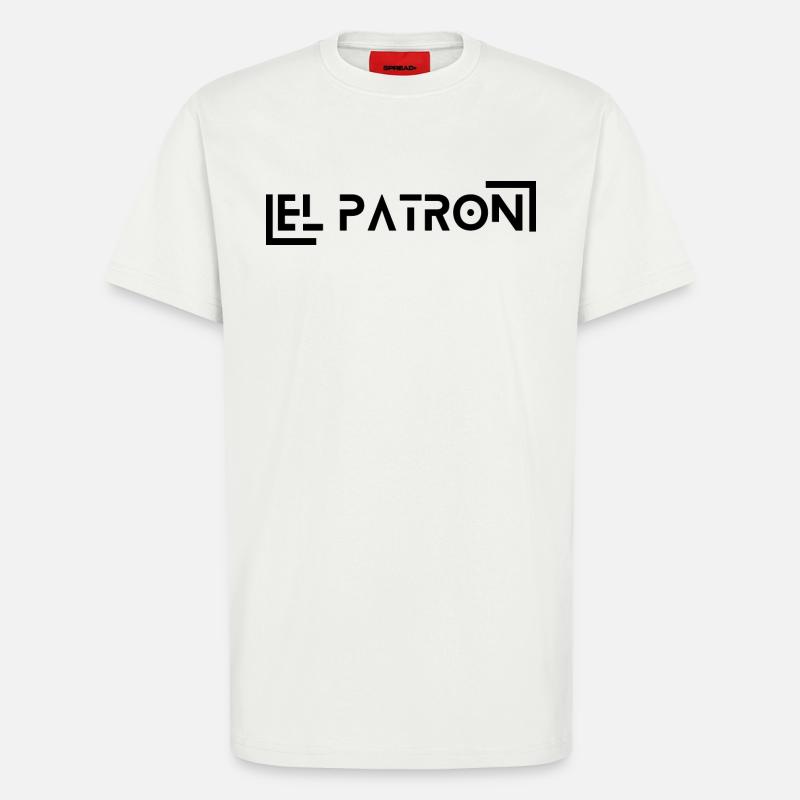 El Patron – Le look du chef - T-shirt bio décontracté fabriqué en UE - OFF WHITE