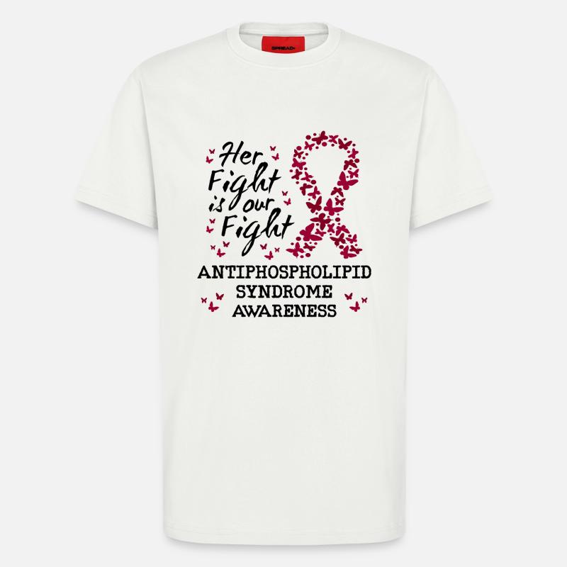 Antiphospholipid Syndrom Bewusstsein - T-Shirt - made by SPREAD - OFF WHITE