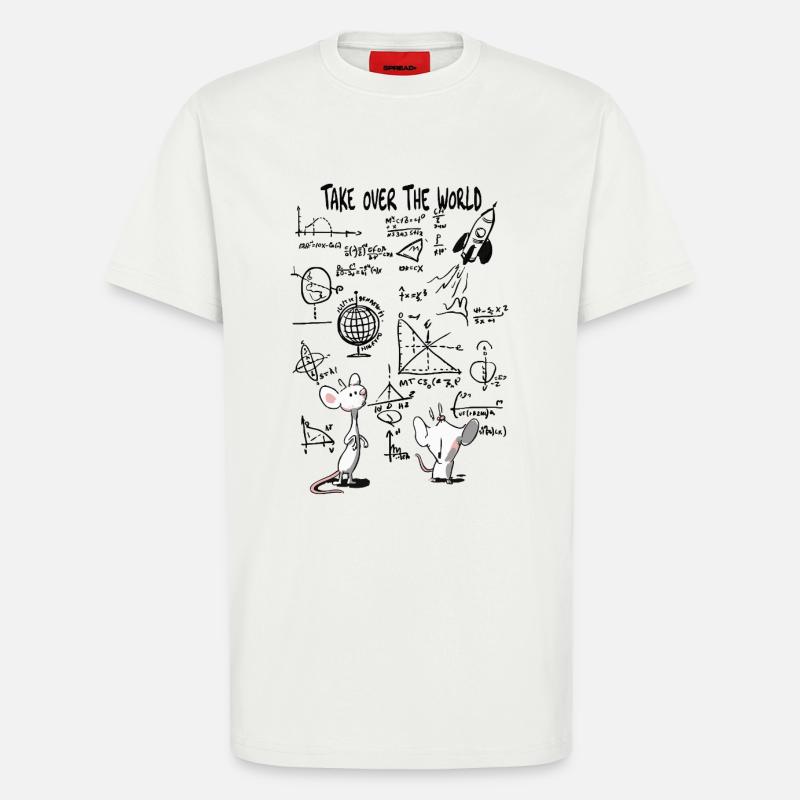 Weltübernahme – Schlauer Mäuse-Masterplan - T-Shirt - made by SPREAD - OFF WHITE