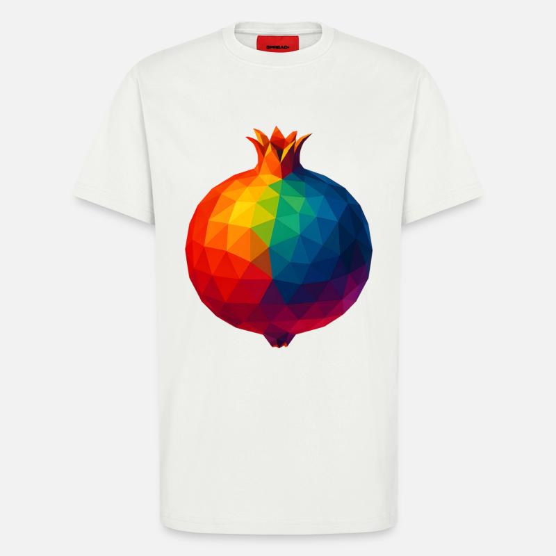 WPAP Stil - Granatapfel - T-Shirt - made by SPREAD - OFF WHITE