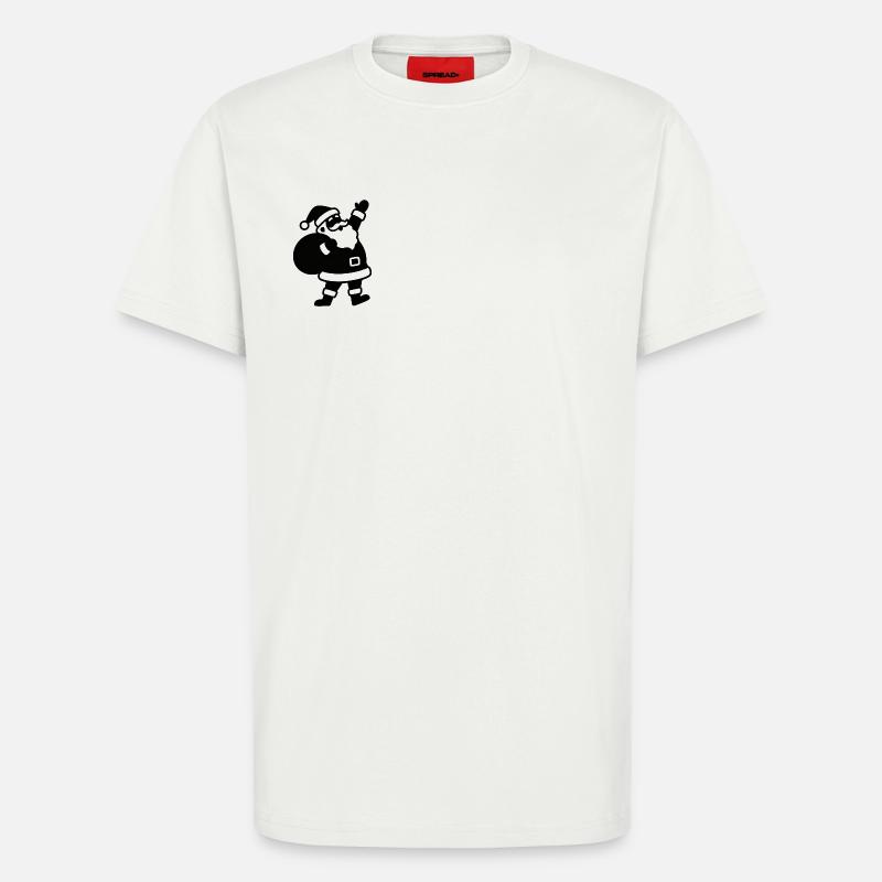Weihnachtsmann mit Geschenkesack - T-Shirt - made by SPREAD - OFF WHITE