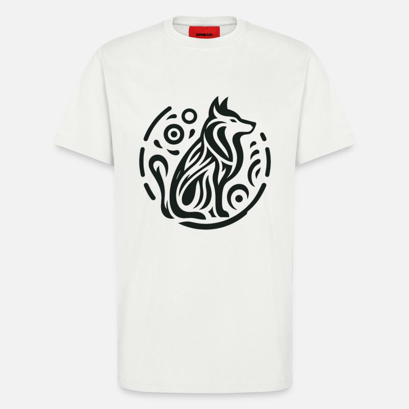 Wolve Indianer-Tierkreiszeichen - T-Shirt - made by SPREAD - OFF WHITE