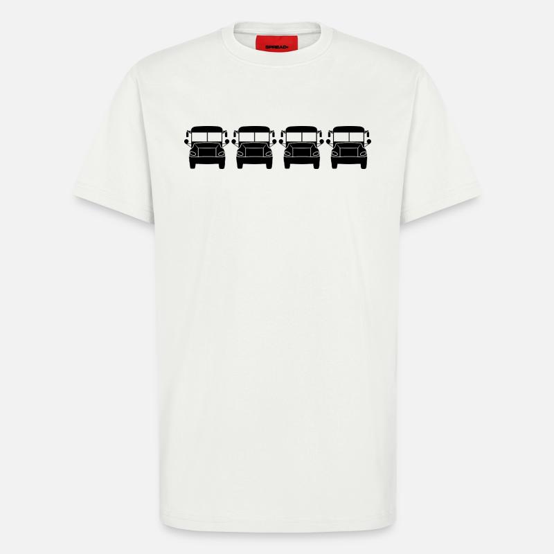 Buses - T-Shirt - made by SPREAD - OFF WHITE