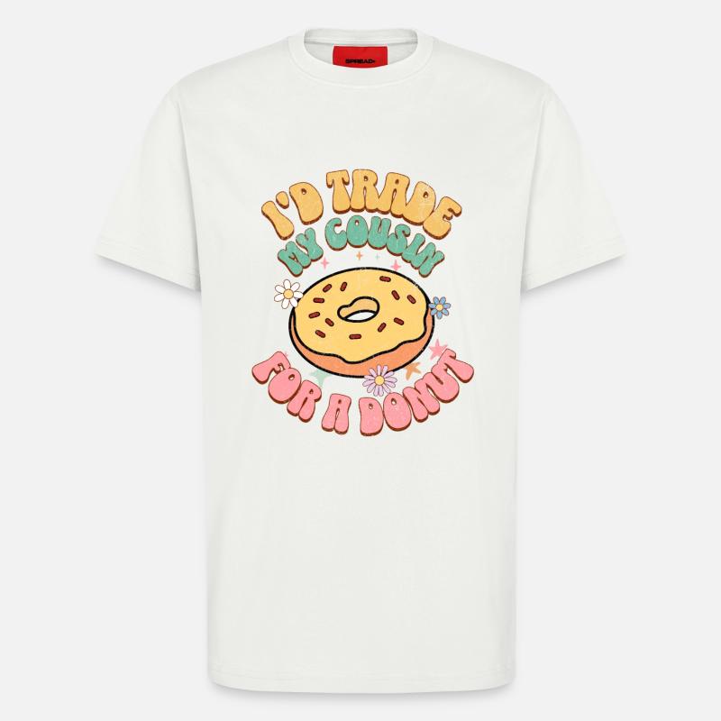 Donut - T-Shirt - made by SPREAD - OFF WHITE
