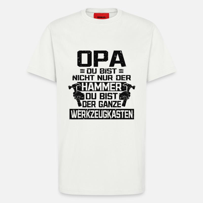 Opa werzeugkasten - T-Shirt - made by SPREAD - OFF WHITE
