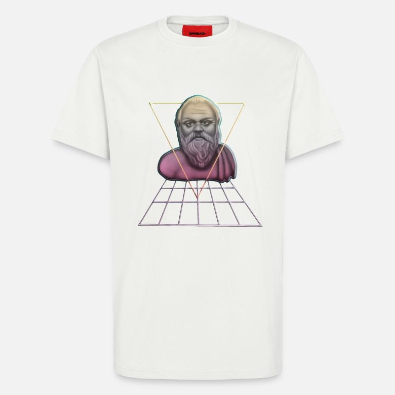 Sokrates Philosoph Student Geschenk - T-Shirt - made by SPREAD - OFF WHITE