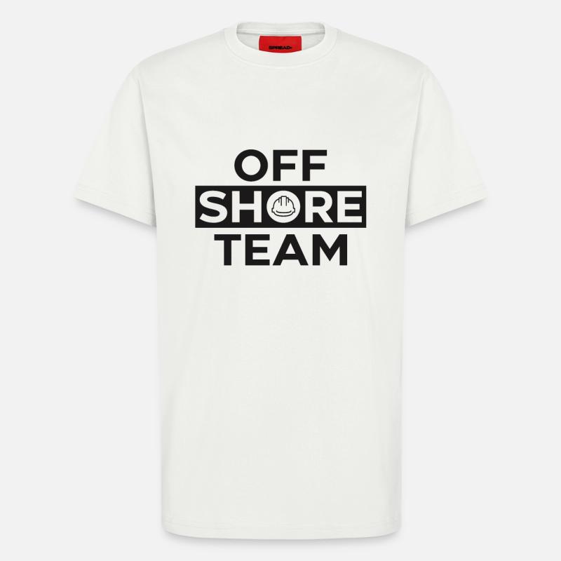 Off Shore Team - T-Shirt - made by SPREAD - OFF WHITE