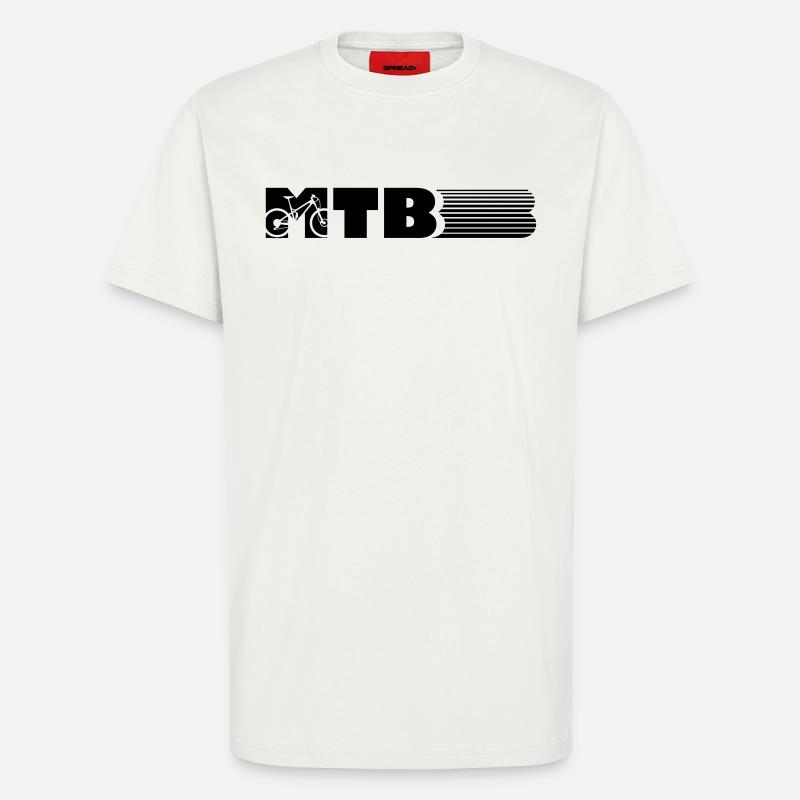 VTT design - T-shirt bio décontracté fabriqué en UE - OFF WHITE